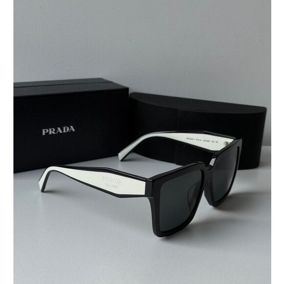 NEW Prada PR24ZSF Sunglasses in Brown White - Picture 1 of 5